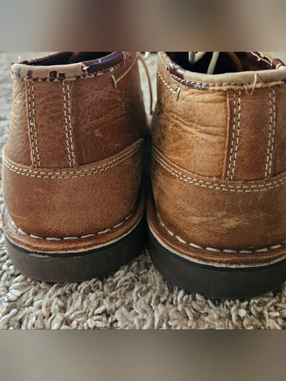 Kenneth Cole Desert Wind Men's Brown Leather Chukka Boots Size 12 M
